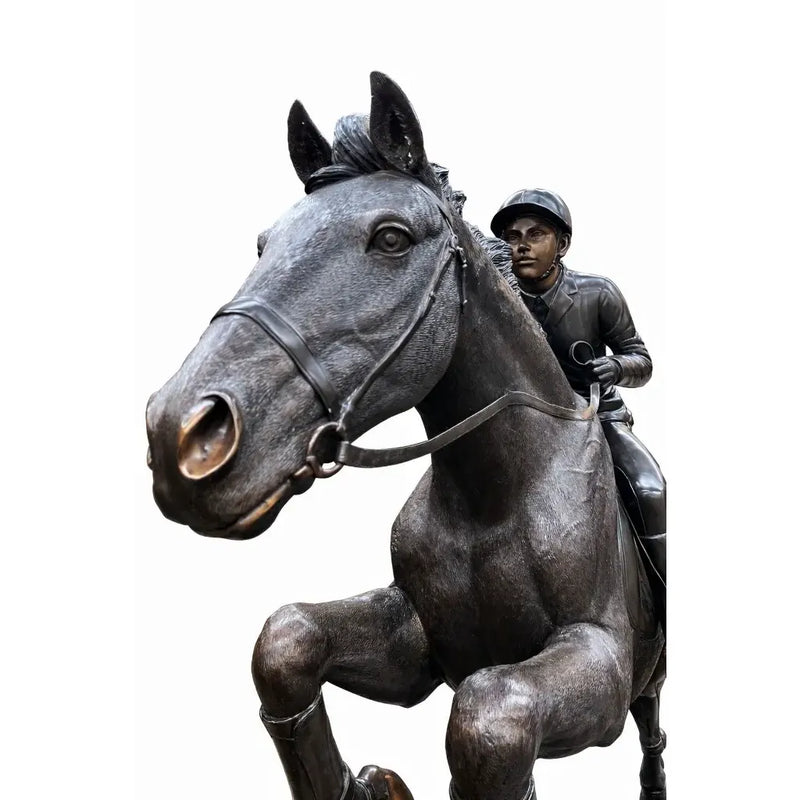 Cheval De Course Avec Jockey — B1013