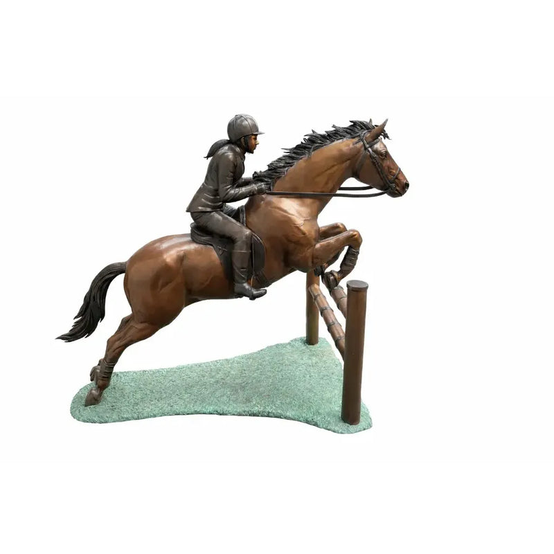 Cheval De Course Avec Jockey — B1079