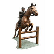 Cheval De Course Avec Jockey — B1079
