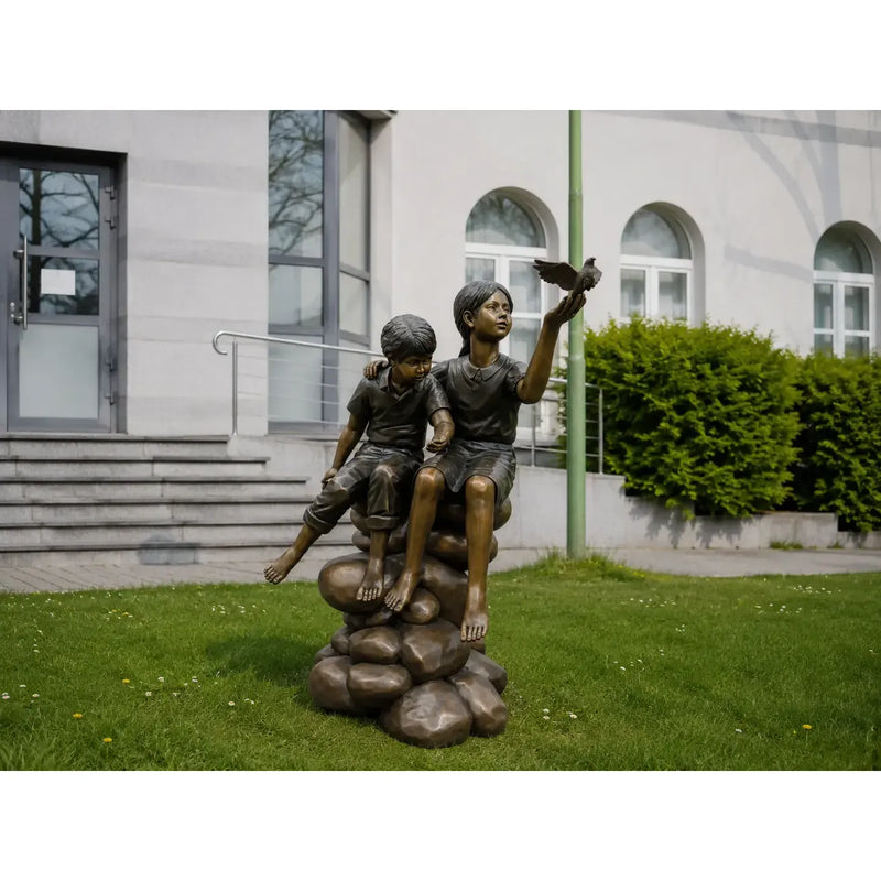 2 Enfants Sur Rocher — B1180