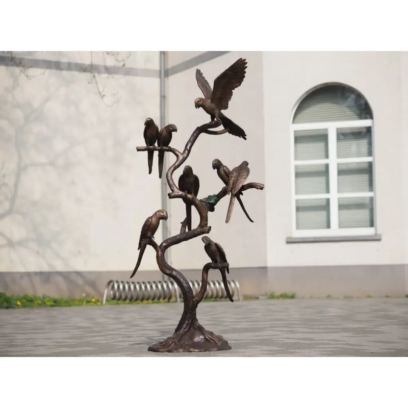 8 perroquets sur un arbre — B1486
