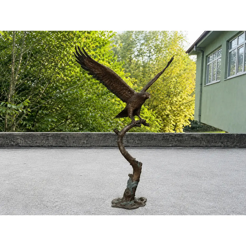 Aigle Sur Tronc D'Arbre — B1555