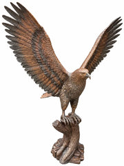 Aigle sur une souche d’arbre — B1586