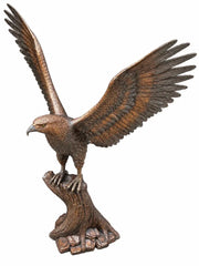 Aigle sur une souche d’arbre — B1586