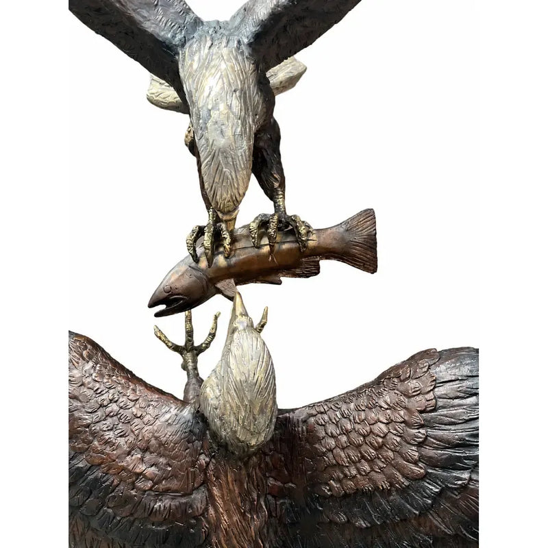Deux aigles avec un poisson — B1850