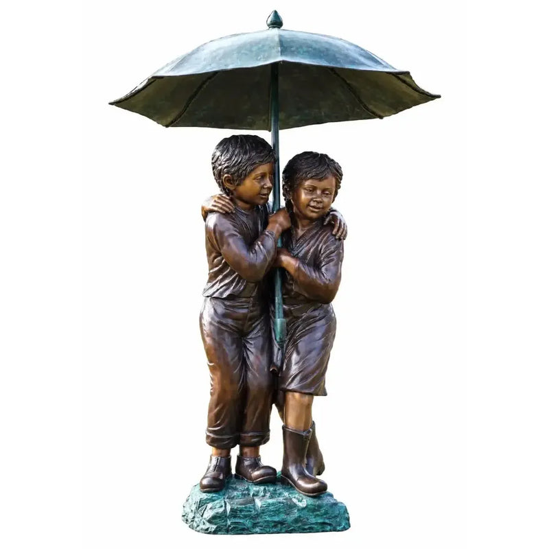 Couple sous parapluie — B215
