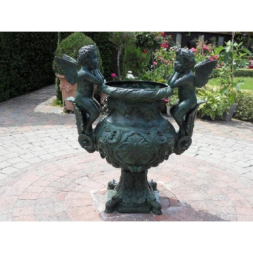 Vase Avec 2 Anges — B343