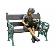 Fille Assise Avec Chien Sur Etabli — B810