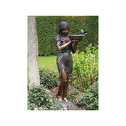 Femme Debout Avec Plateau / Fontaine — B851
