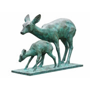 Biche avec bébé — B97202