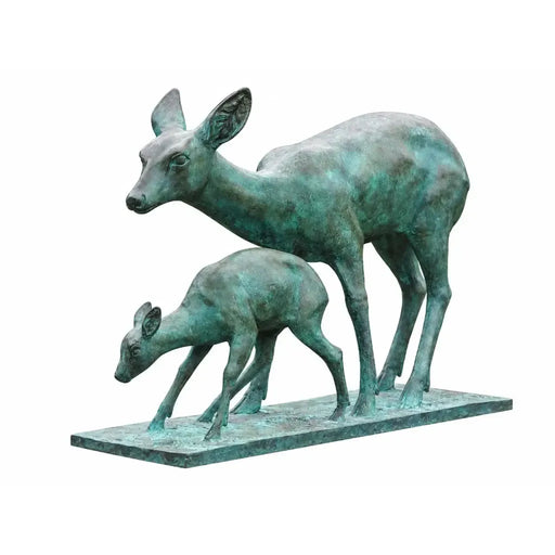 Biche avec bébé — B97202