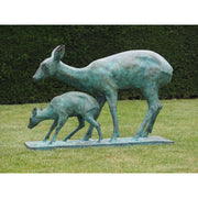 Biche avec bébé — B97202