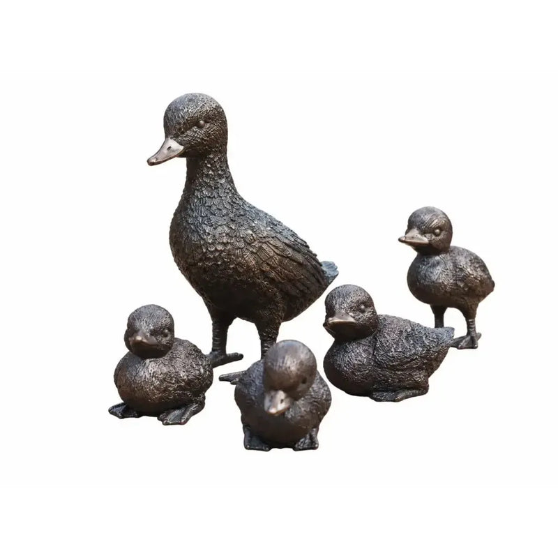 Famille de canards en bronze – set de 5 — BS0001B