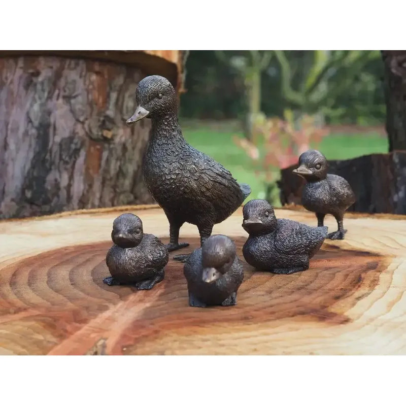 Famille de canards en bronze – set de 5 — BS0001B
