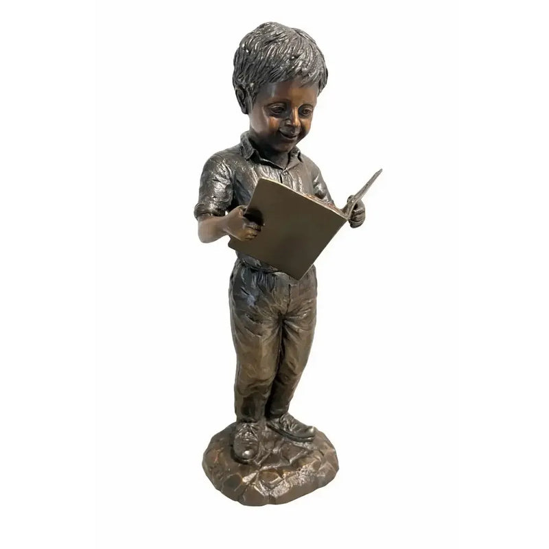 Garçon lisant en bronze — BS1553B