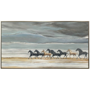 Tableau Sur Toile Chevaux 80x150 cm — CD005003