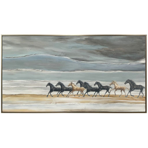 Tableau Sur Toile Chevaux 80x150 cm — CD005003