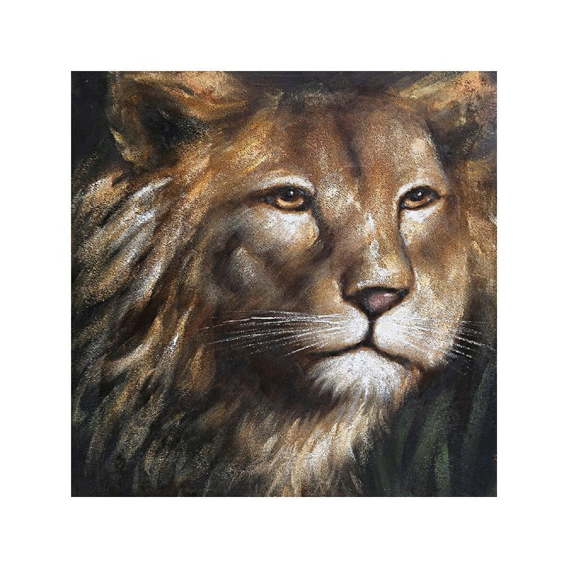 Canvas Painting Lion 100X100 — CD006237
