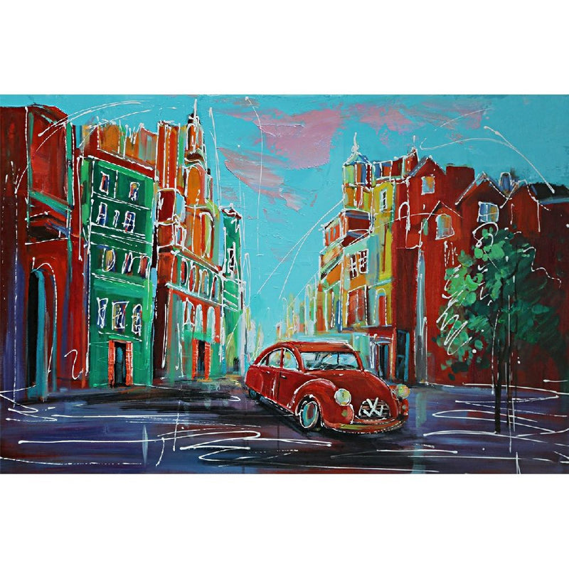 Canvas Painting Colorful City 80 X 120 — CD006249
