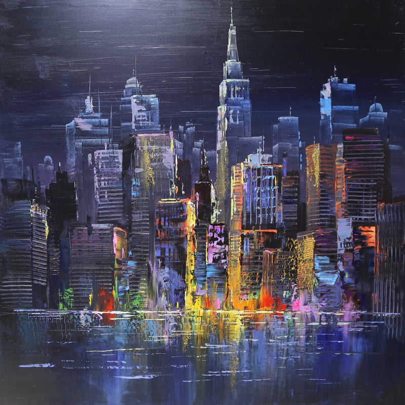 Tableau Sur Toile La Ville — CD008555
