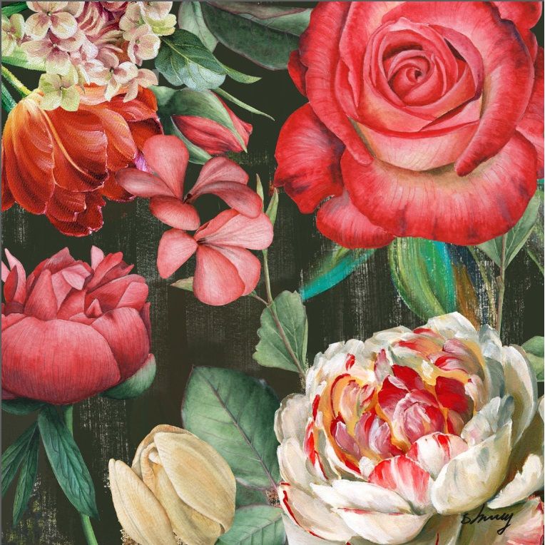 Canvas Fleurs100X100 Cm — CD25097