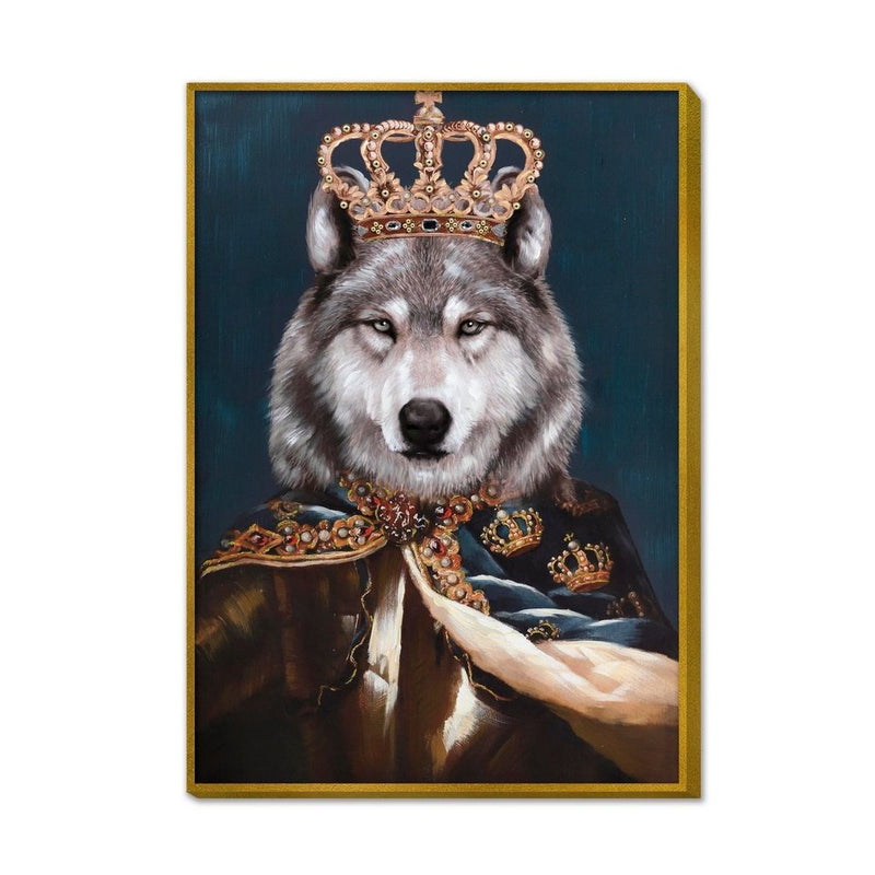 Canvas Avec Cadre Loup — CD27246