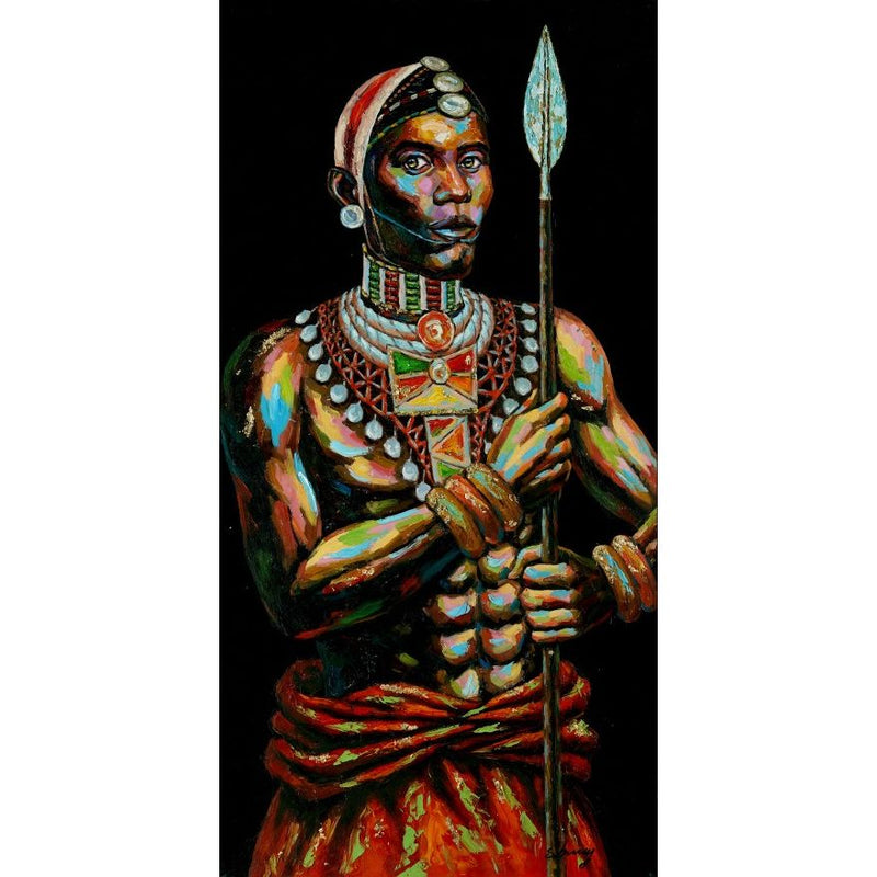 Canvas Cadre Homme Africain 60X120 — CD28167