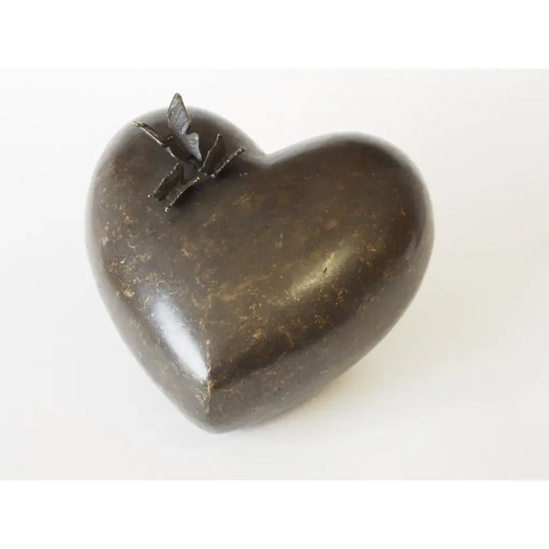 Urne En Forme Coeur Avec Papillons — FV0432BR-BI