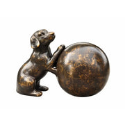 Urne Mini Avec Chien — FV0569BRW-BI