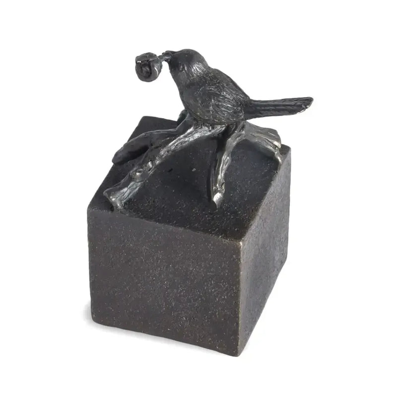 Mini urne avec oiseau — FV0605BRW-DB