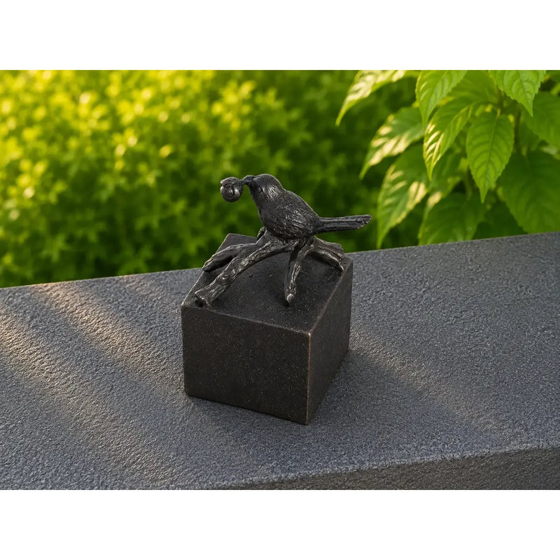 Mini urne avec oiseau — FV0605BRW-DB