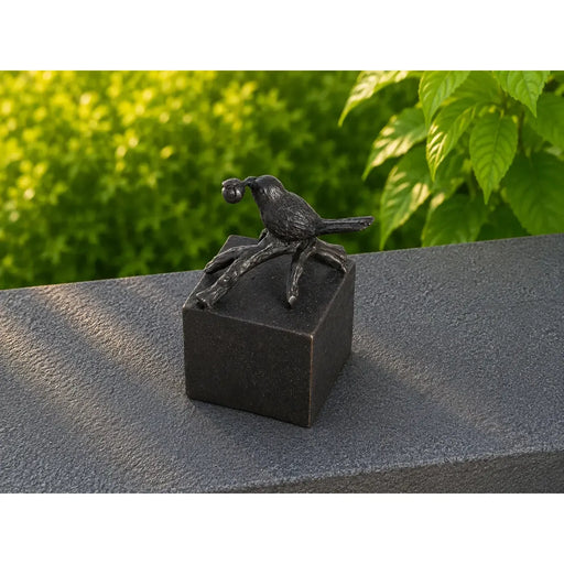 Mini urne avec oiseau — FV0605BRW-DB