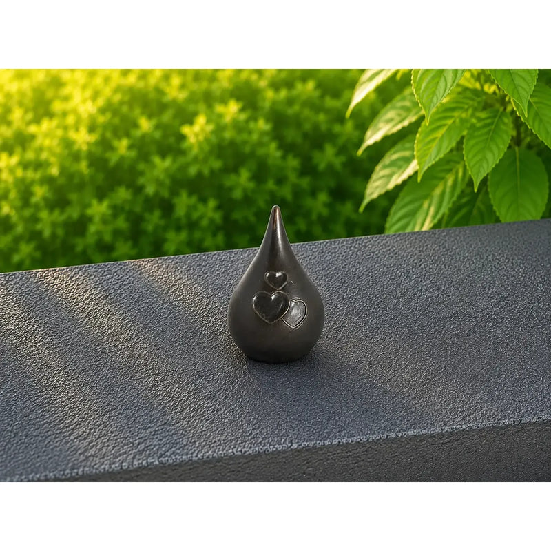 Mini Urne Goutte avec Cœurs — FV0608BRW-DB