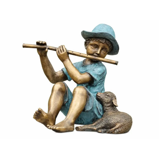 Flutist Avec Agneau — GA0687BRW-V-F
