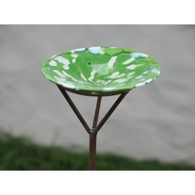 Vogelbadje 16cm Groen Wit (Tige S) (2) — GD30006