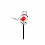 Oiseau 9 cm Rouge Blanc (Tige 50 cm) (6) — GD30026