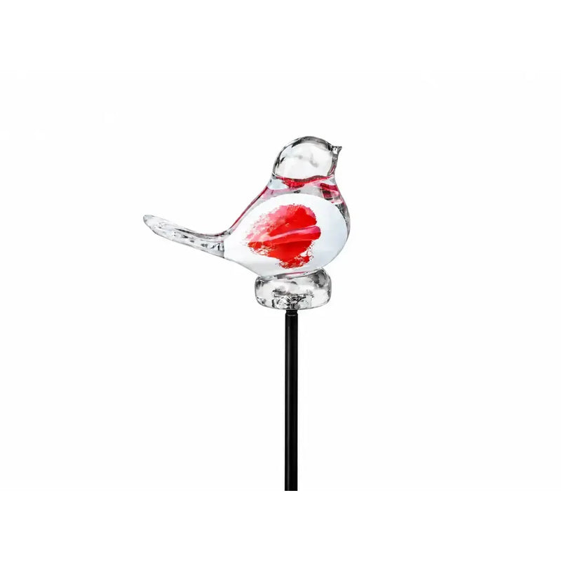 Oiseau 9 cm Rouge Blanc (Tige 50 cm) (6) — GD30026