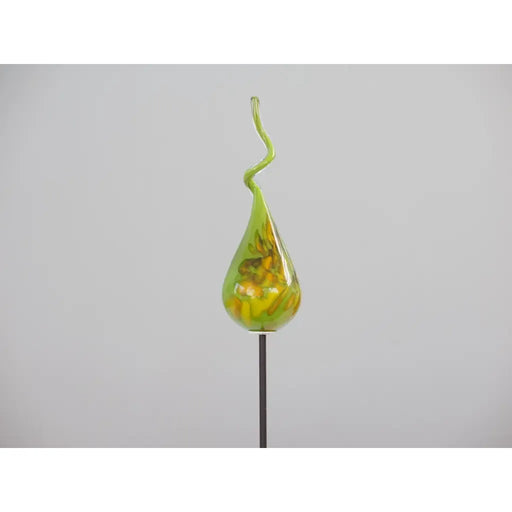 Piquet de jardin flamme vert/jaune (tige 1m M10) (2) — GD30030