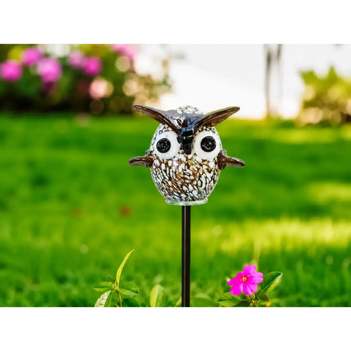 Hibou sur tige 10 cm (tige 75 cm) (6) — GD30113