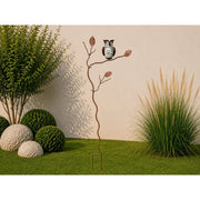Piquet de jardin avec chouette en verre (branche+chouette) (2) — GD30211