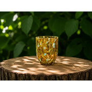 Verre pour bougie chauffe-plat ambre 10 cm (6) — GD30213