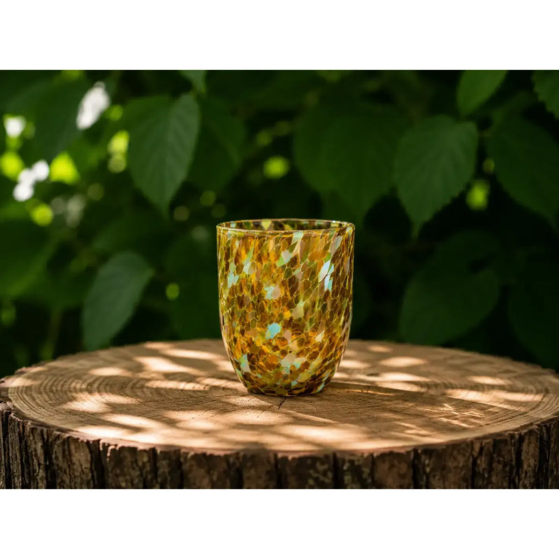 Verre pour bougie chauffe-plat ambre 10 cm (6) — GD30213
