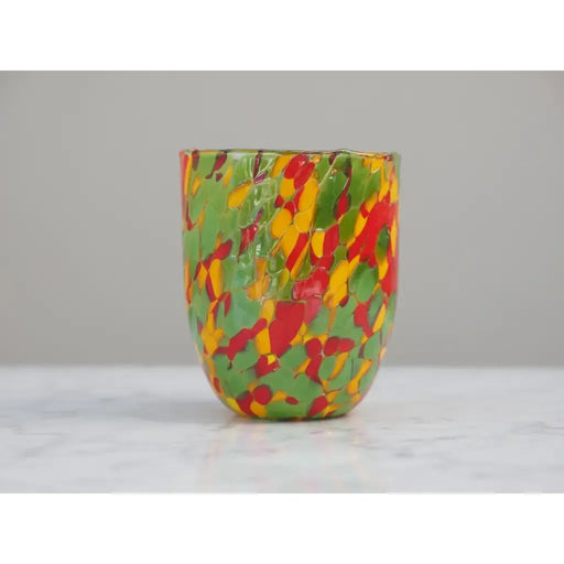 Verre pour bougie chauffe-plat multicolore 10 cm (6) — GD30215