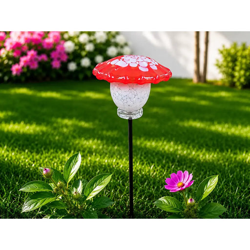 Champignon rouge/blanc 7 cm M6 - 60 cm (6) — GD30218
