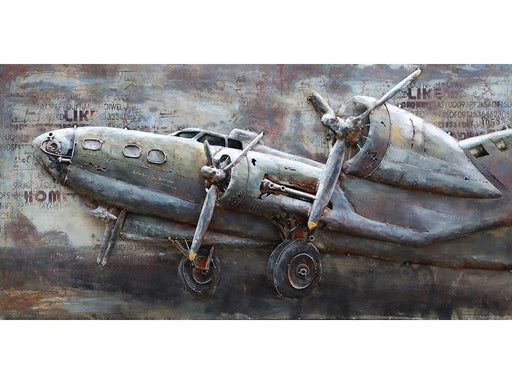Cadre En Metal 3D Avion — MD000721