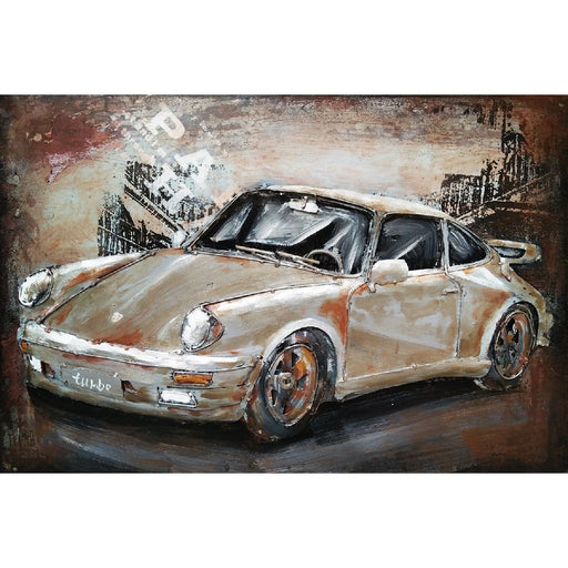 Petit Cadre En Metal 3D Voiture De Sport — MD000744-S