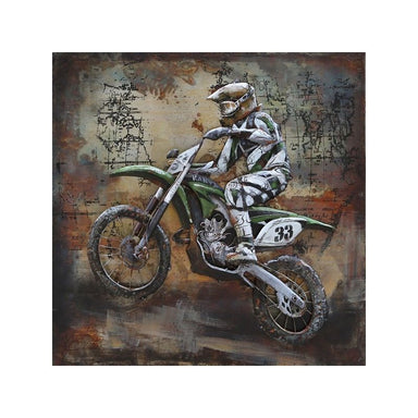 Cadre En Metal 3D Moto Cross — MD000751