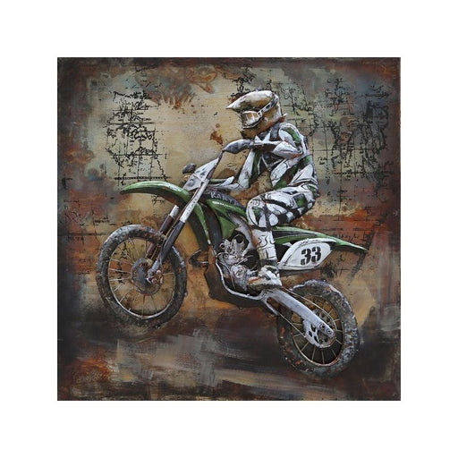 Cadre En Metal 3D Moto Cross — MD000751