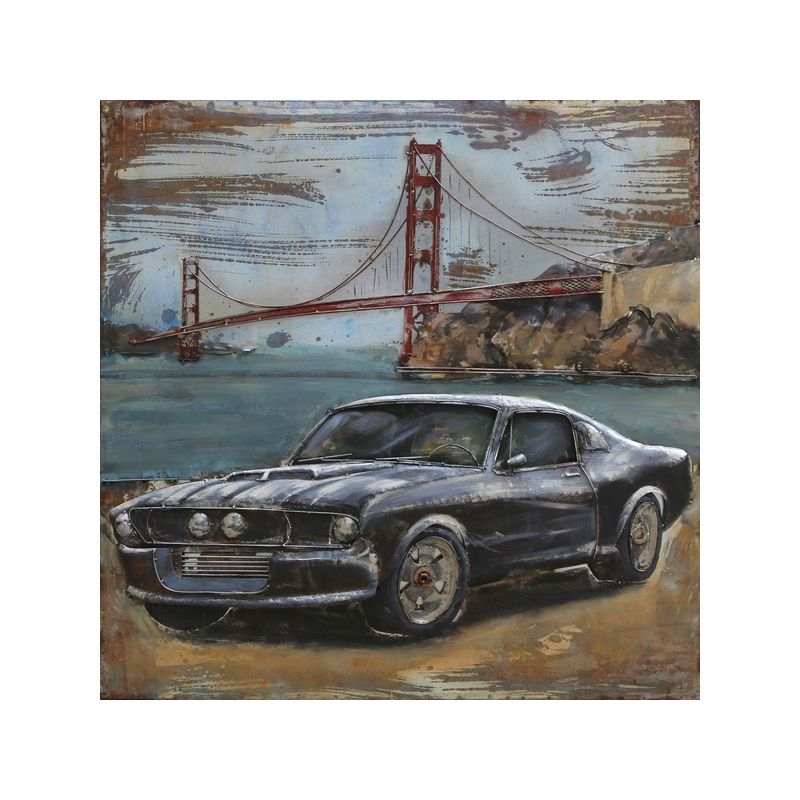 Cadre En Metal 3D Mustang — MD000888