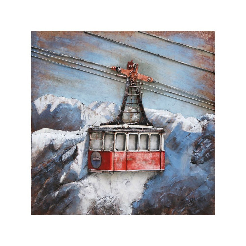 Tableau En Metal Téléferique — MD001133